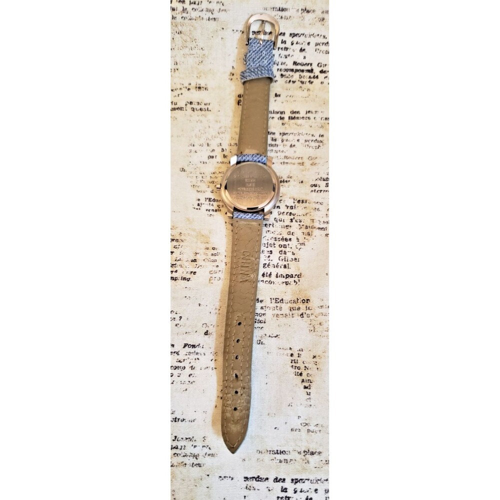 Vintage Armitron Peanuts Snoopy Joe Cool & Woodstock Watch with Denim Look Ban - Picture 10 of 14
